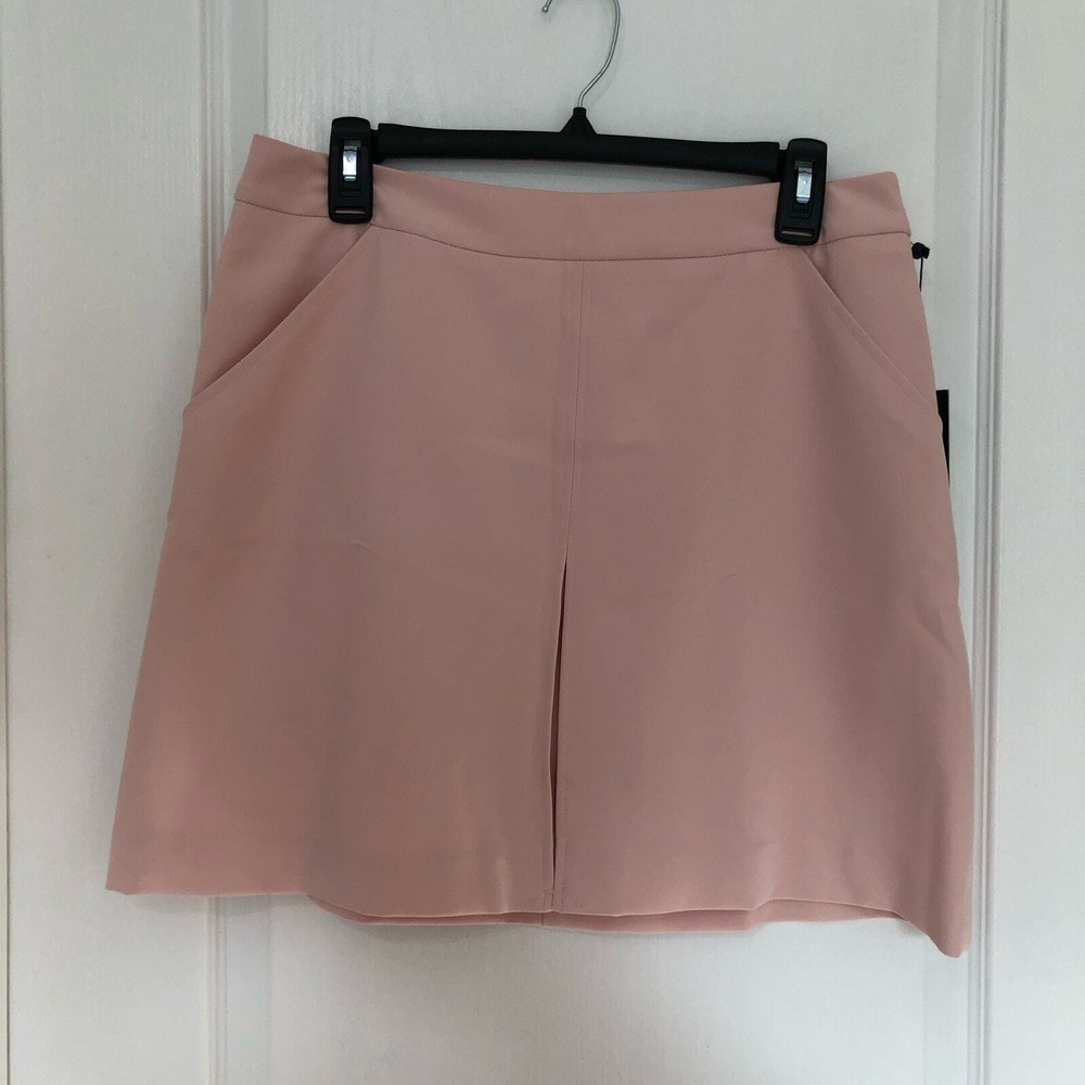 Tommy Hilfiger TH Flex Pink Mini Skirt H31SA346 Career Stretch Pockets Size 8